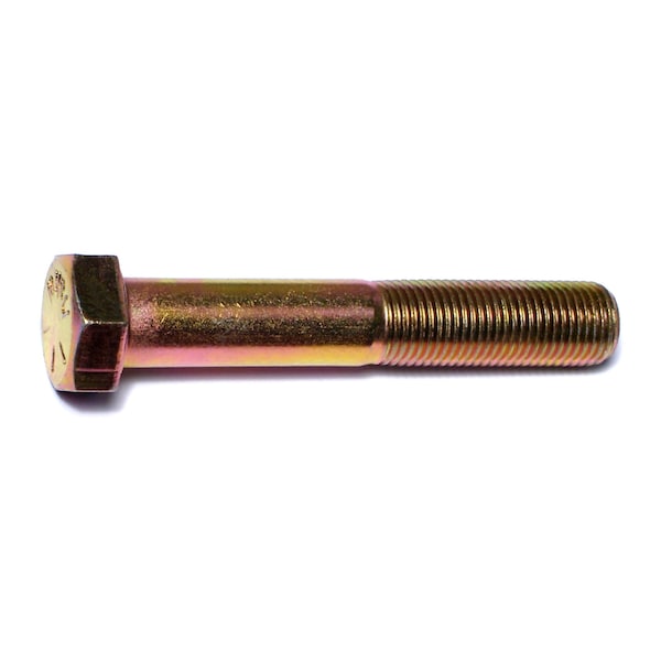 Midwest Fastener Grade 8, 1/2"-20 Hex Head Cap Screw, Zinc Yellow Steel, 3 in L, 4 PK 63027 - main